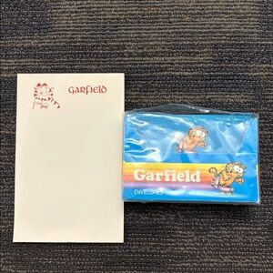 Garfield Skating Envelopes and Stationary Pad 1978 Mead 4x6